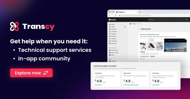 Technical Support Services & In-app Community