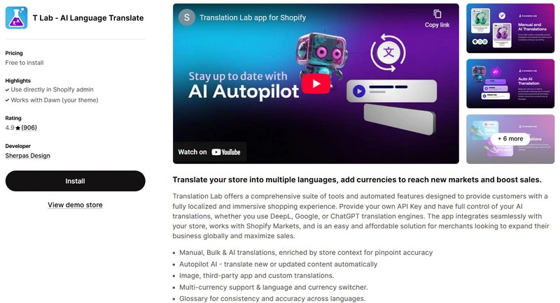 T-lab-shopify-translation-app