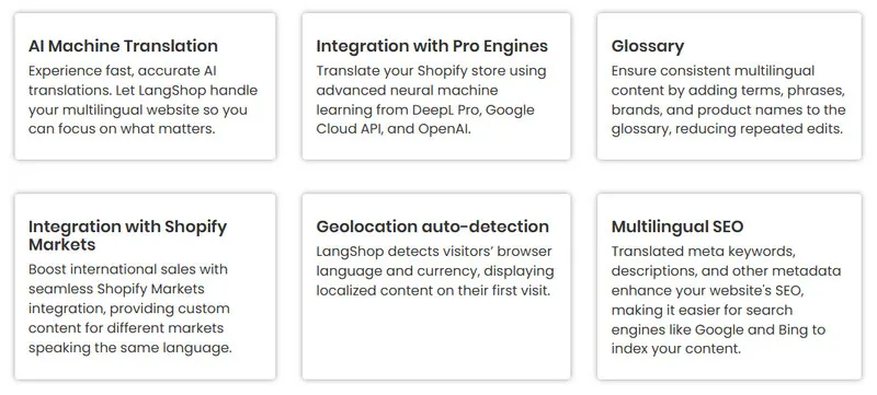 A few key pros of LangShop review LangShop