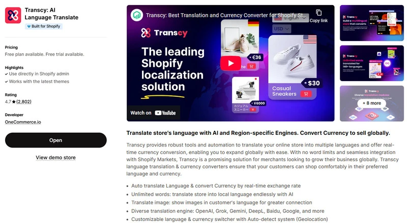 transcy-best-shopify-translation-apps