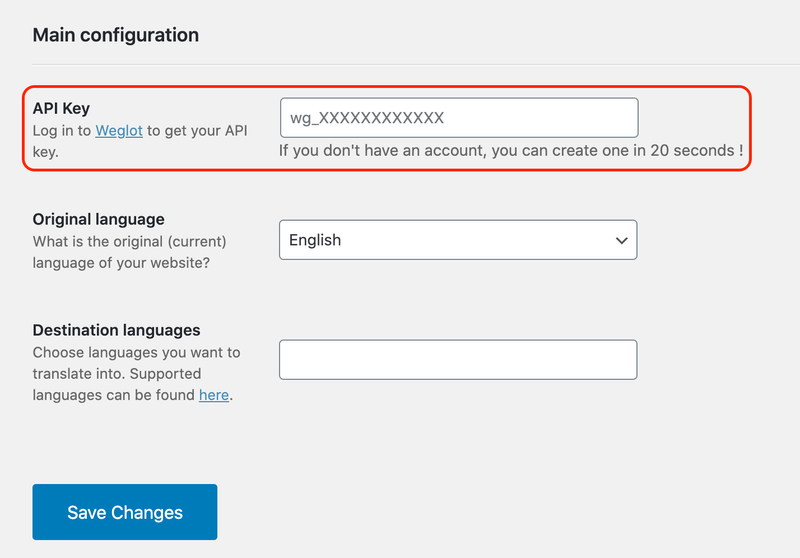 weglot-API-keys