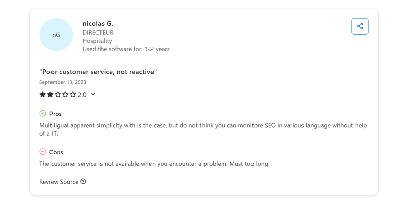 weglot-support-negative-review