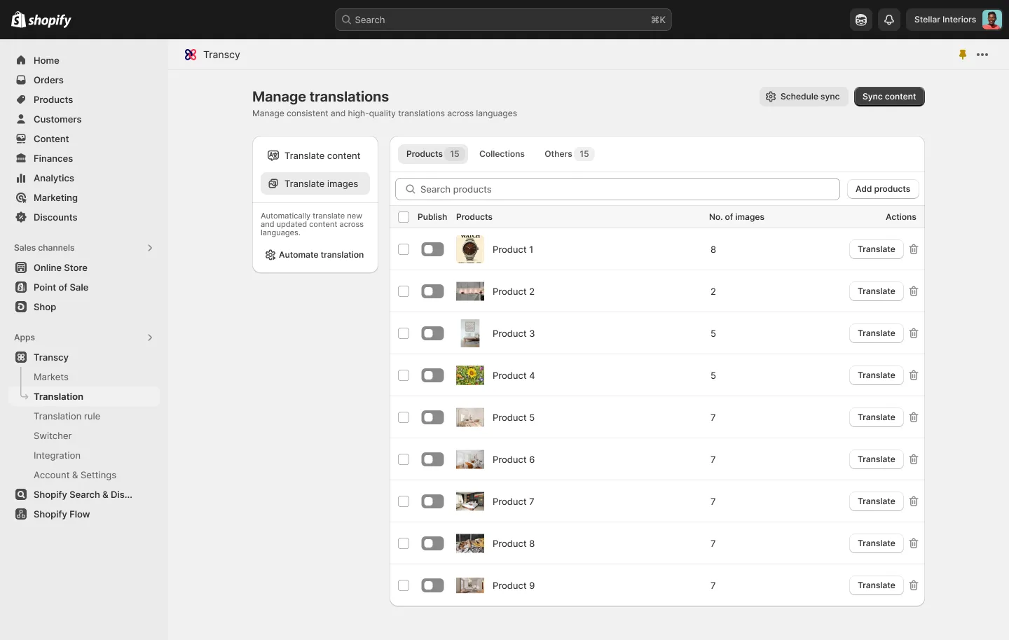 Browse-image-list