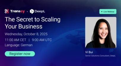 DeepL × Transcy Webinar: Bringing AI-Powered Localization to Shopify Merchants