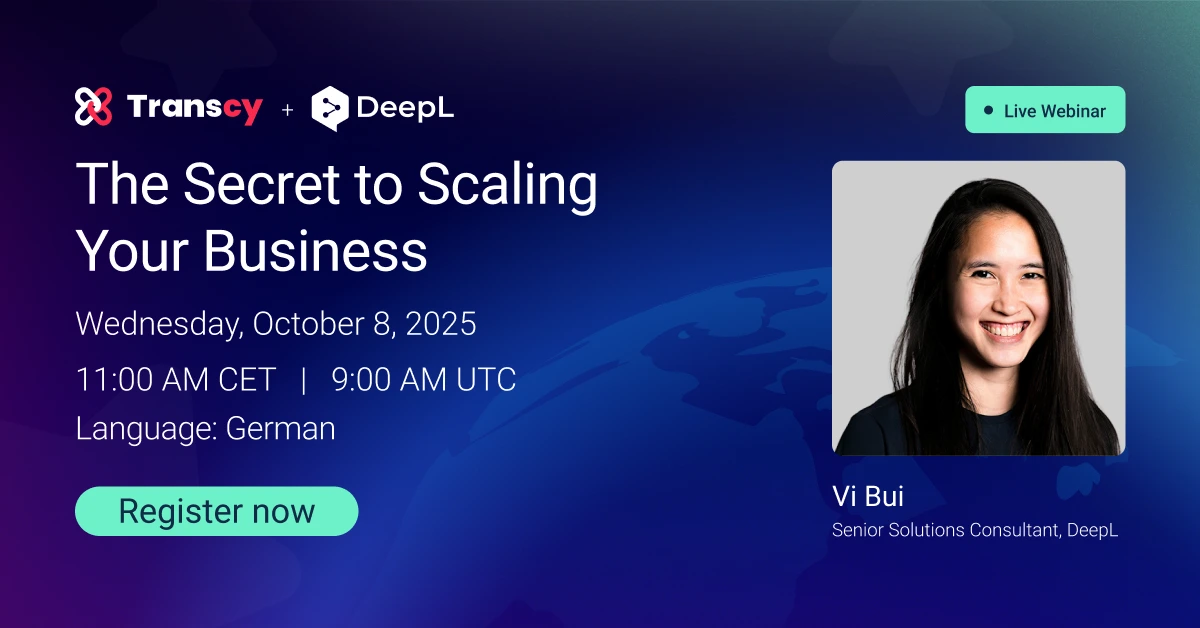 DeepL × Transcy Webinar: Bringing AI-Powered Localization to Shopify Merchants