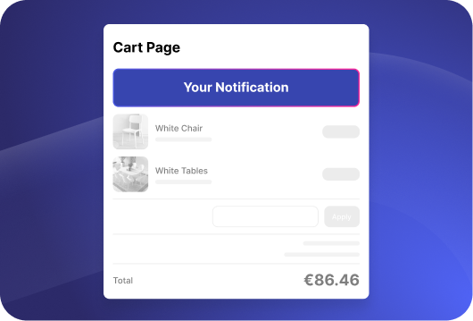 Cart Page Notification