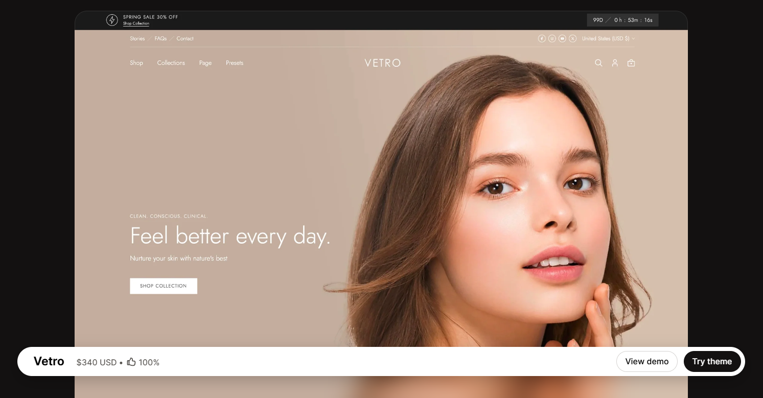 Transcy x The4: Powering Storytelling Storefronts for Global Markets 3 vetro-theme